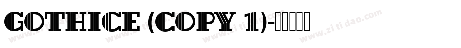 GothicE (COPY 1)字体转换